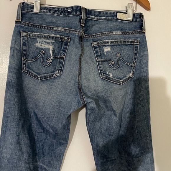Adriano Goldschield Straight Distressed Jeans 28R - Picture 4 of 9